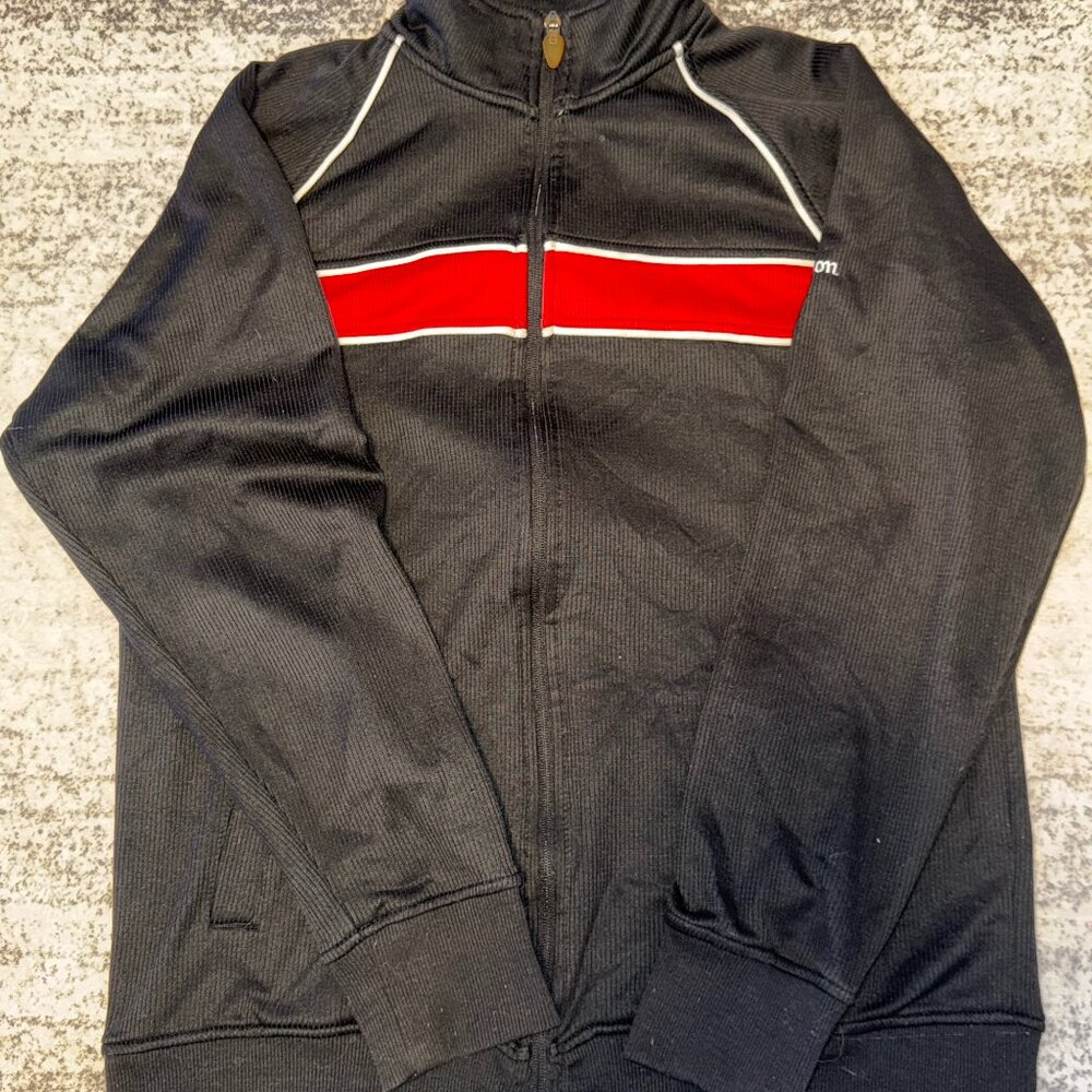 Vintage Wilson Track Jacket – Black/Red/White